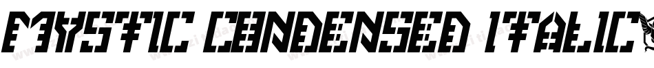 Mystic Condensed Italic字体转换